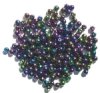 100 4mm Metallic Purple AB Round Glass Beads